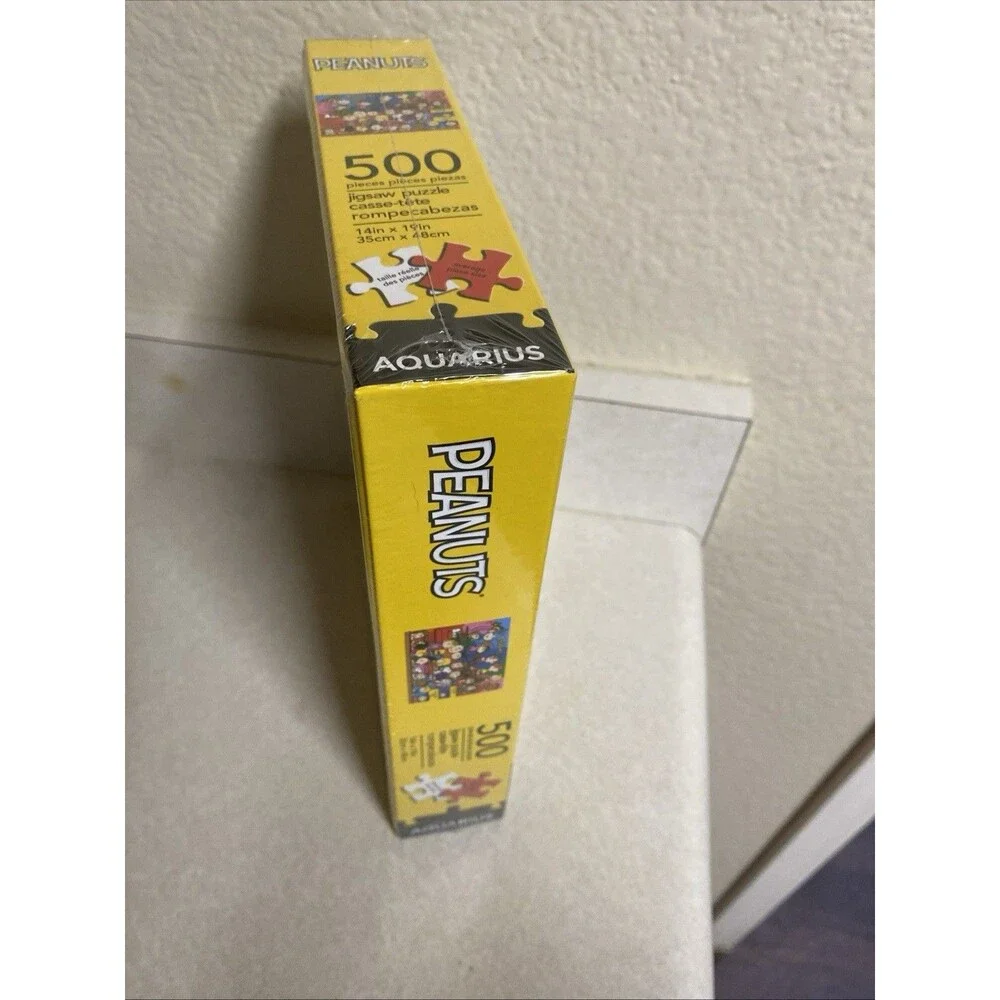 Factory Sealed Aquarius 500 Piece Peanuts Charlie Brown Jigsaw Puzzle #62-171